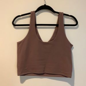 Abercrombie soft brown tank top size M